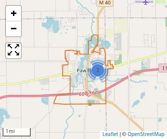 Area schools map